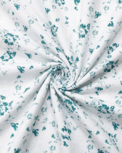 Powder Blue Ditsy Floral Print