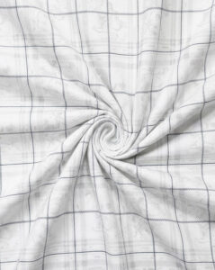 White & Grey Subtle Floral Check