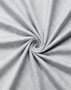 Silver Grey Diamond Geometric Jacquard