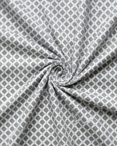 Grey & White Diamond Dot Geometric