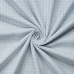 Ice Blue Geometric Quatrefoil Cotton