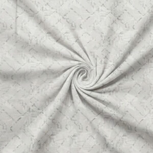 White & Grey Abstract Brushstroke Geometric