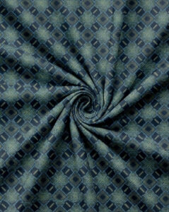 Teal & Navy Geometric Lattice