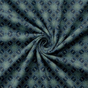 Teal & Navy Geometric Lattice