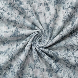 Slate Grey Abstract Floral Camouflage