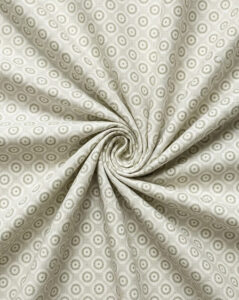 Beige Circular Medallion Geo Print
