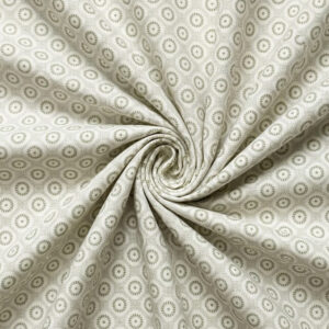 Beige Circular Medallion Geo Print