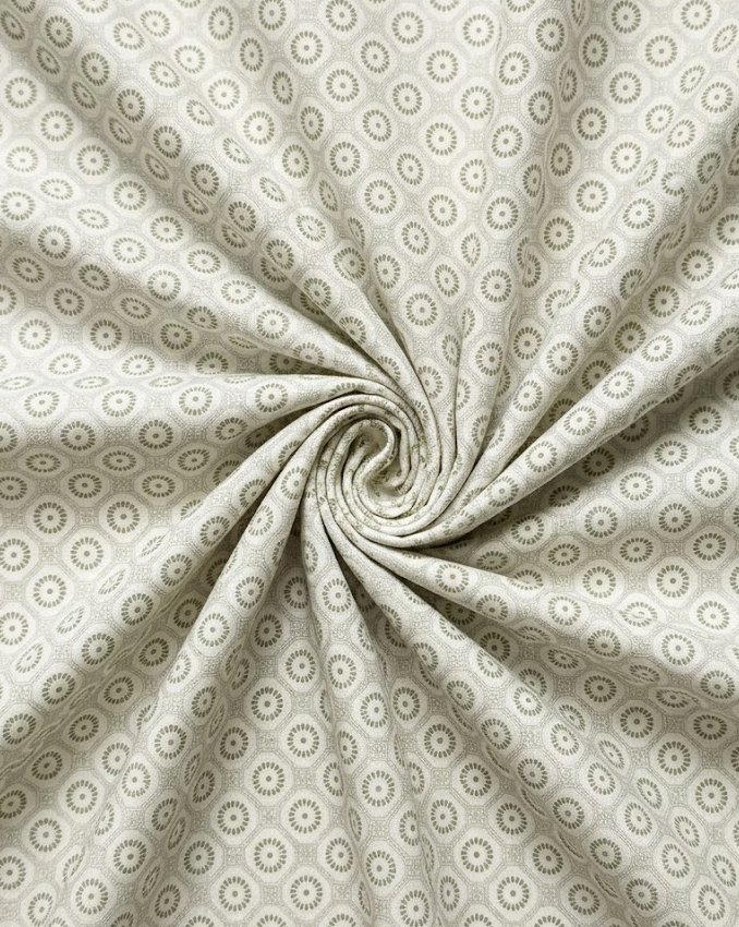 Beige Circular Medallion Geo Print