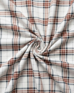 Rust & Grey Classic Plaid Check