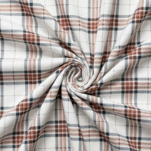 Rust & Grey Classic Plaid Check