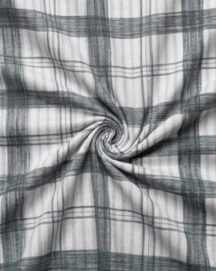 Charcoal & Light Grey Wide Check