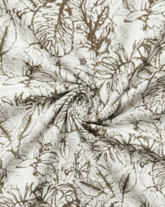 Olive Green Botanical Leaf Sketch