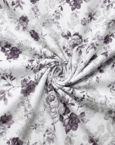 Vintage Plum Floral Toile