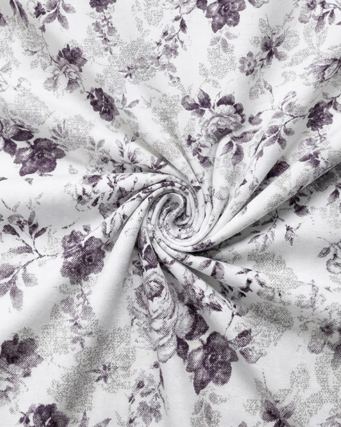 Vintage Plum Floral Toile