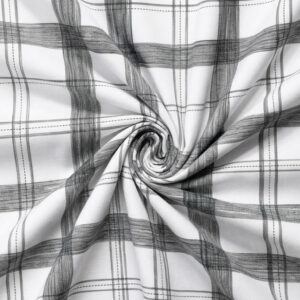 Black & White Wide Plaid Check
