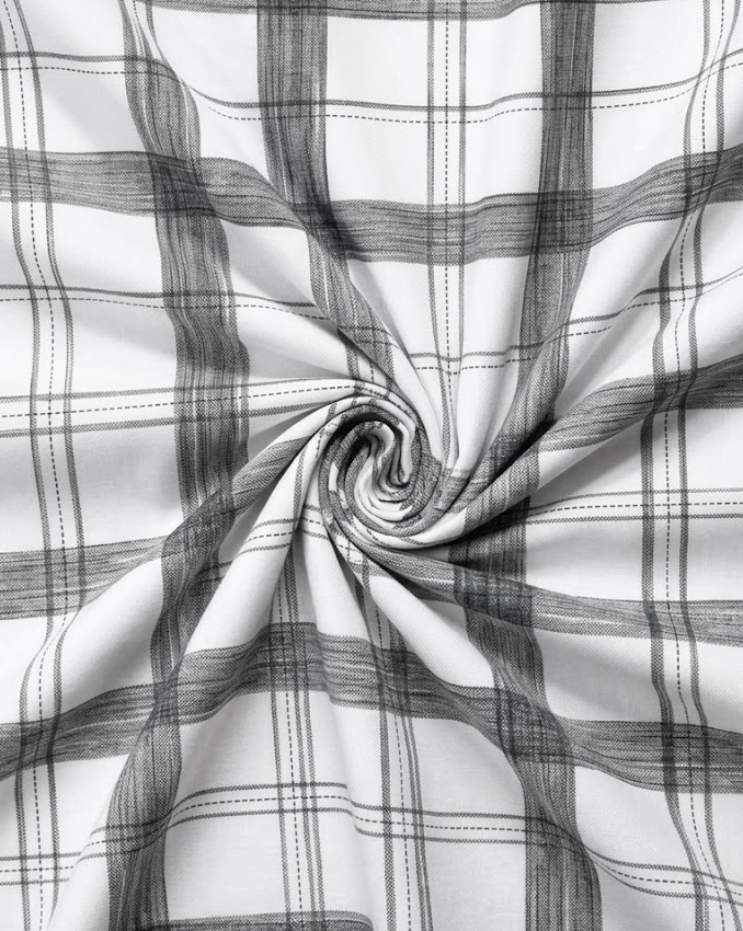 Black & White Wide Plaid Check