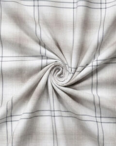 Light Grey & White Micro Check