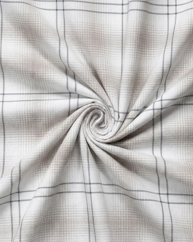 Light Grey & White Micro Check