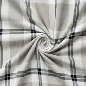 White, Black & Grey Bold Plaid
