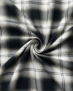 Black, White & Grey Textured Plaid